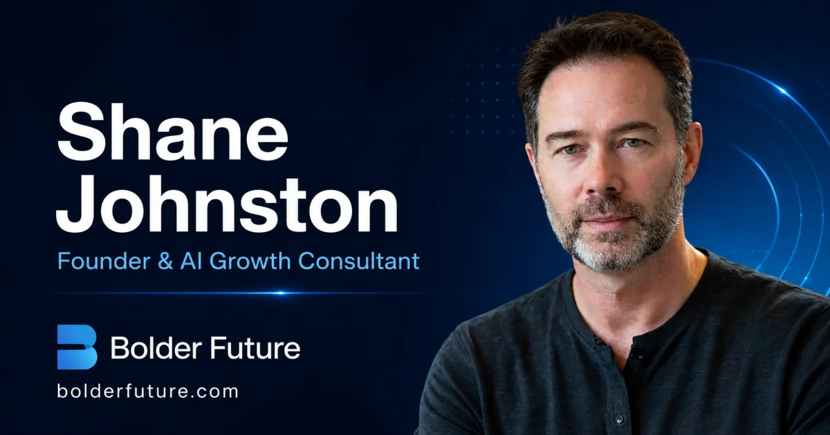 Shane Johnston, founder of Bolder Future